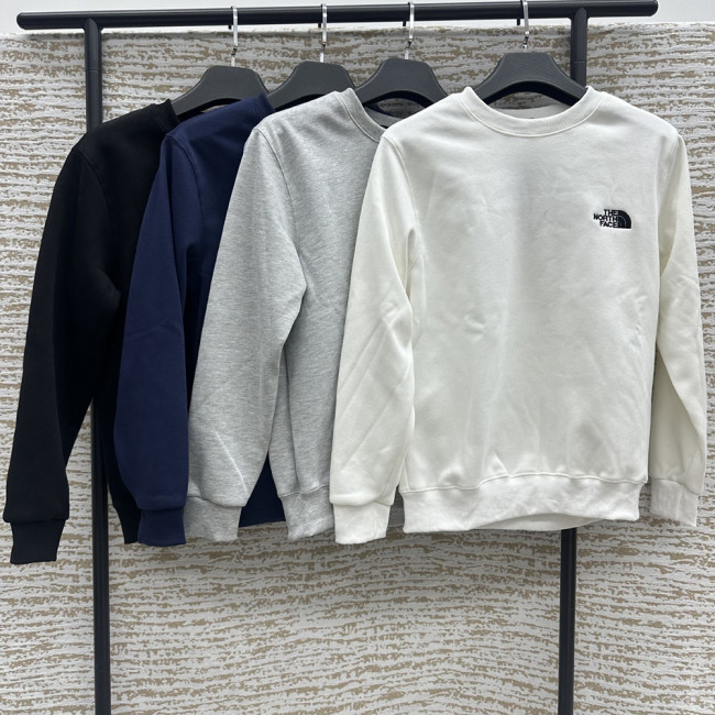 Men Women Crew Neck Sweatshirt Cotton Fleece Pullover Long Sleeves Sports Shirt Tops Casual Streetwear Unisex