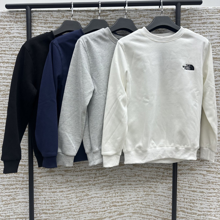 Men Women Crew Neck Sweatshirt Cotton Fleece Pullover Long Sleeves Sports Shirt Tops Casual Streetwear Unisex