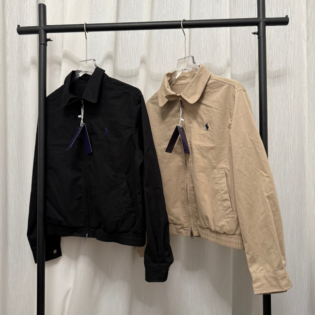 Men Women Classic Zip Jacket Vintage Windbreaker Long Sleeves Outwear Tops Casual Coats Unisex