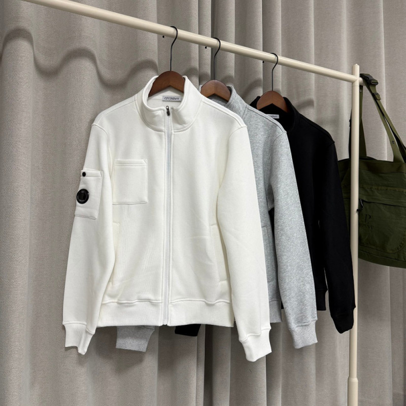 Men Women High Neck Sweatshirt Full Zip Cotton Fleece Pullover Long Sleeves Sports Shirt Tops Casual Streetwear Unisex