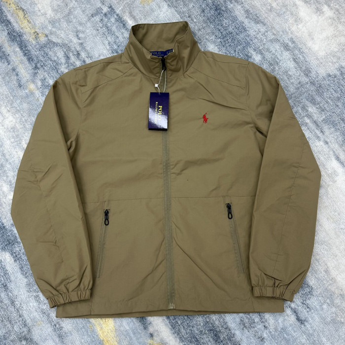 Men Women Classic Zip Jacket Vintage Windbreaker Long Sleeves Outwear Tops Casual Coats Unisex