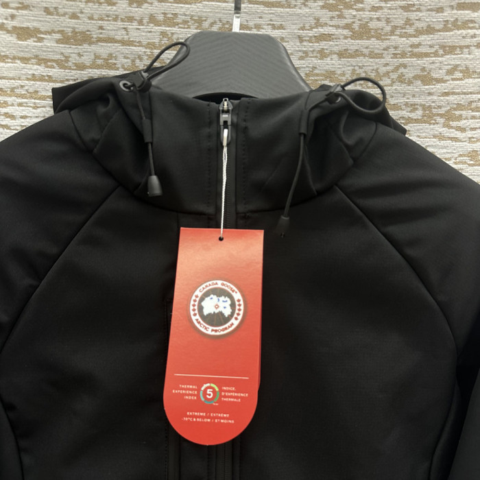 Men Women Fleece Lined Windproof Hooded Jacket Full Zip Windbreaker Long Sleeves Casual Coats Unisex