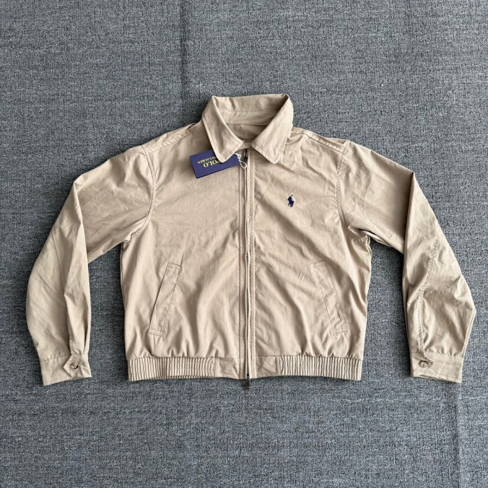 Men Women Classic Zip Jacket Vintage Windbreaker Long Sleeves Outwear Tops Casual Coats Unisex