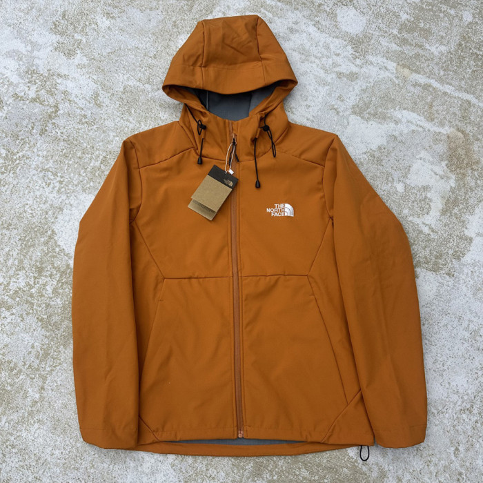 Men Women Fleece Lined Windproof Hooded Jacket Full Zip Windbreaker Long Sleeves Casual Coats Unisex