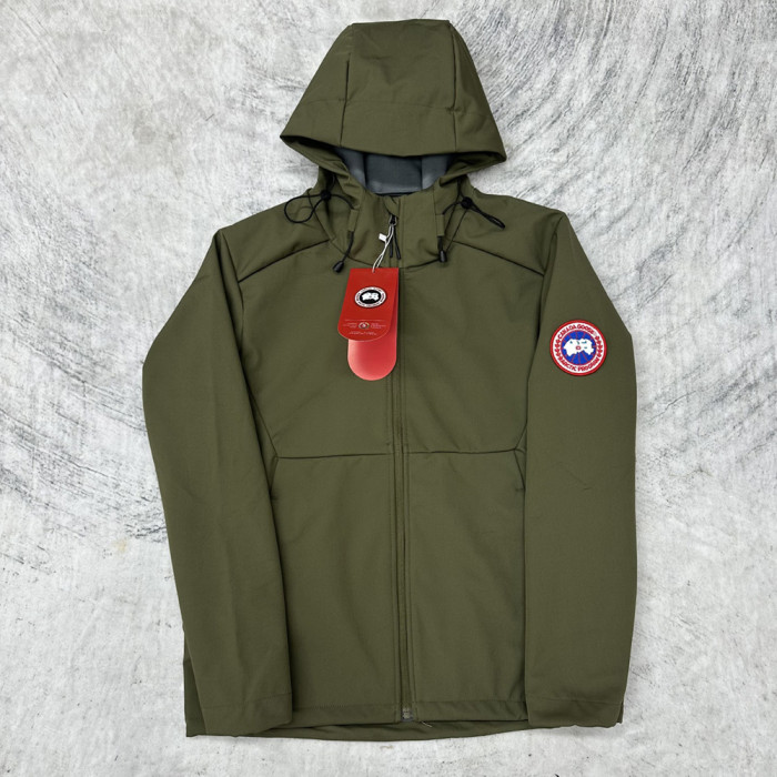 Men Women Fleece Lined Windproof Hooded Jacket Full Zip Windbreaker Long Sleeves Casual Coats Unisex