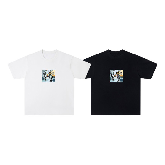 Men Women Cotton Crew Neck T-shirt Short Sleeve T-shirt Pullover Tops Sweatshirt Unisex Tee Casual T-shirt