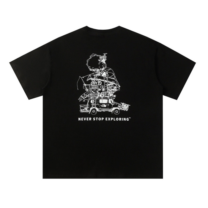 Men Women Cotton Crew Neck T-shirt Short Sleeve T-shirt Pullover Tops Sweatshirt Unisex Tee Casual T-shirt