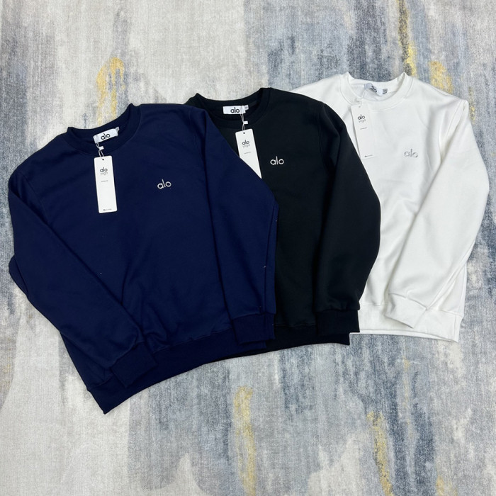 Men Women Crew Neck Sweatshirt Cotton Fleece Pullover Long Sleeves Sports Shirt Tops Casual Streetwear Unisex