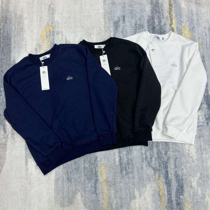 Men Women Crew Neck Sweatshirt Cotton Fleece Pullover Long Sleeves Sports Shirt Tops Casual Streetwear Unisex