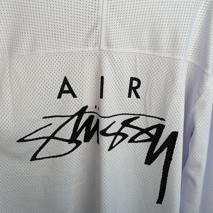 Men Women Crew Neck Sweatshirt Mesh Pullover Long Sleeves Sports Shirt Tops Casual Streetwear Unisex