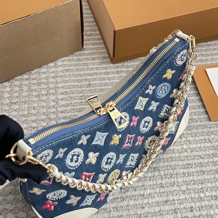 Women's Large Hobo Shoulder Bag Handbags Croissant Bag For Daily Use