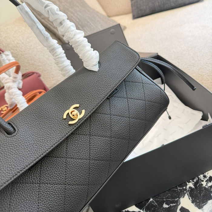 Women Quilted Leather Long Flap Shoulder Bag Baguette Underarm Bag Hobo Shopping Bag Handbags