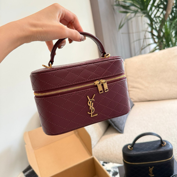 Women Classic Quilted Vanity Bag Shoulder Bag Hobo Handbags Top Handle Crossbody Bag For Daily Wear