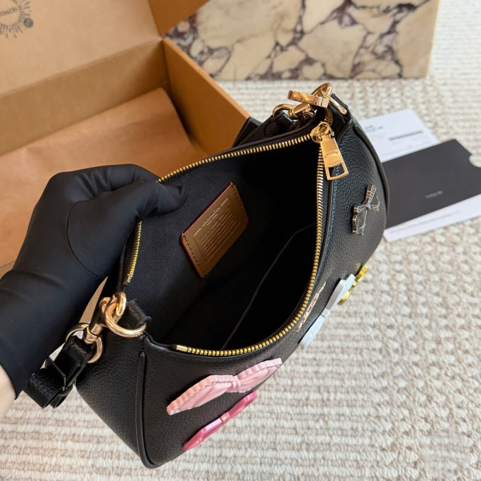 Women Leather Hobo Bag Zip-top Closure Shoulder Bag Underarm Bag Shopping Bag Handbags 24 CM