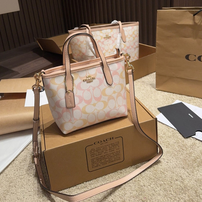 Women's Open-Top Shopper Tote Bag Shoulder Hobo Bag Snap Closure Handbag For Daily Use 16cm