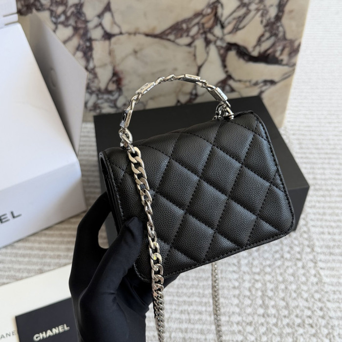Women's Mini Top Handle Flap Bag Clutch Shoulder Handbags Crossbody Purse Shopper Tote Bag