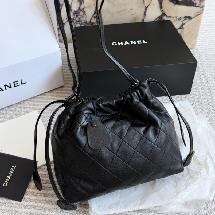 Women's Drawstring Bucket Bag Clutch Shoulder Handbags Crossbody Tote Bag Shopper Bag