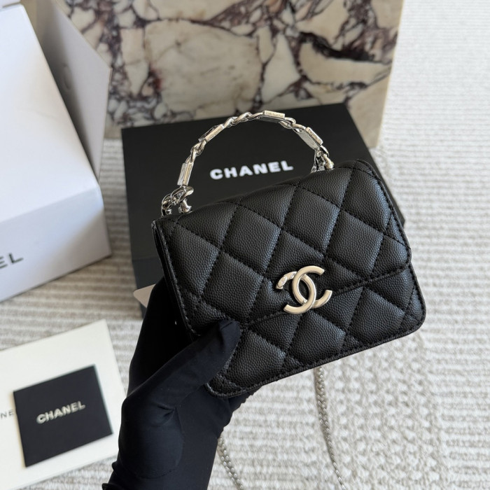 Women's Mini Top Handle Flap Bag Clutch Shoulder Handbags Crossbody Purse Shopper Tote Bag