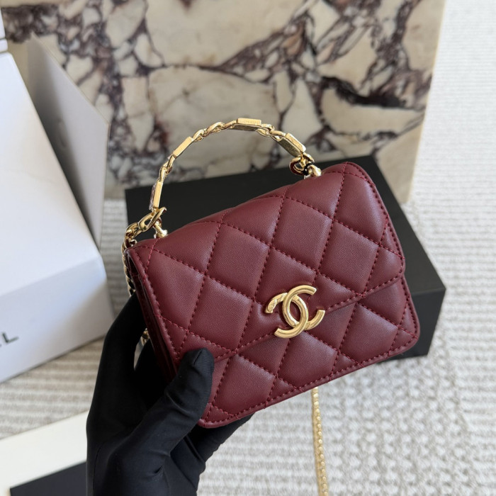 Women's Mini Top Handle Flap Bag Clutch Shoulder Handbags Crossbody Purse Shopper Tote Bag