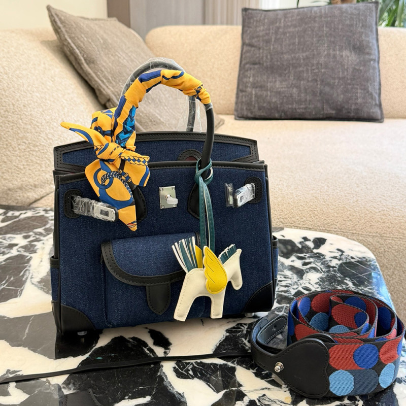 Women Top Handle Satchel Bag Shoulder Handbag Multi-pocket Cargo Tote Shopper 25cm