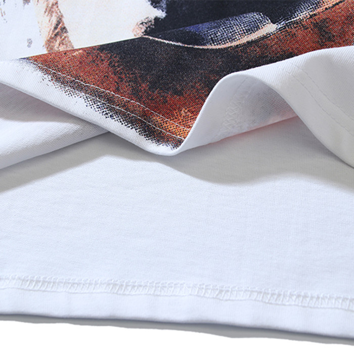 Summer Men Women Cotton T-shirt Short Sleeve T-shirt Pullover Tops Sweatshirt Unisex Tee Casual T-shirt