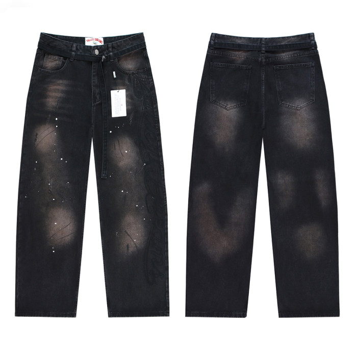 Men Women's Classic Jeans Trousers Suit Pant Bottoms Joggers Clothes Women Denim Stretch Pants Unisex