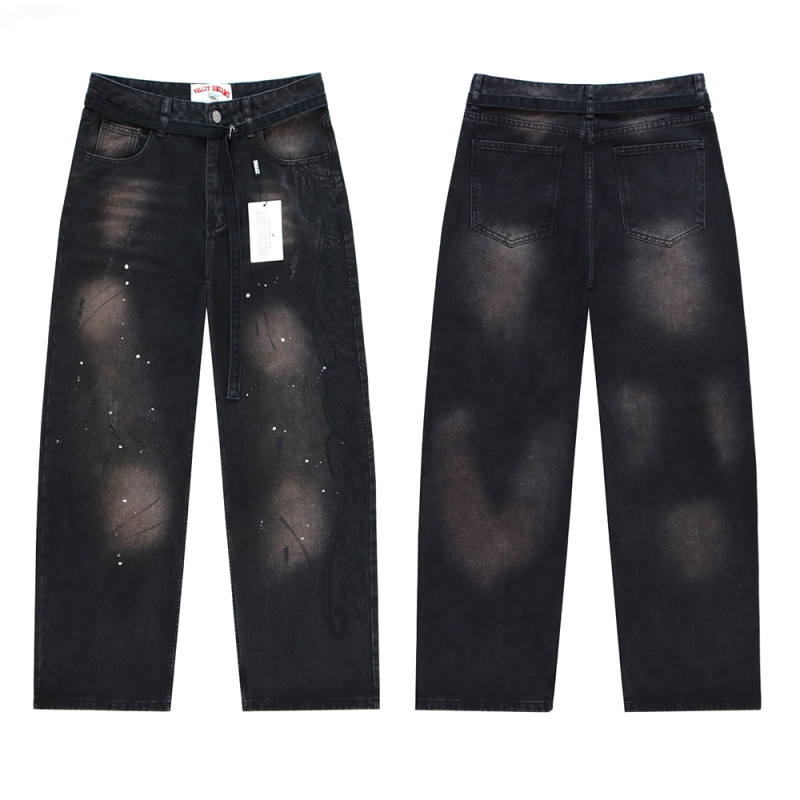 Men Women's Classic Jeans Trousers Suit Pant Bottoms Joggers Clothes Women Denim Stretch Pants Unisex