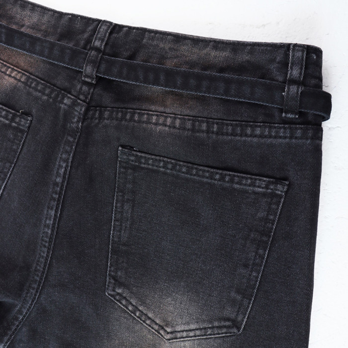 Men Women's Classic Jeans Trousers Suit Pant Bottoms Joggers Clothes Women Denim Stretch Pants Unisex