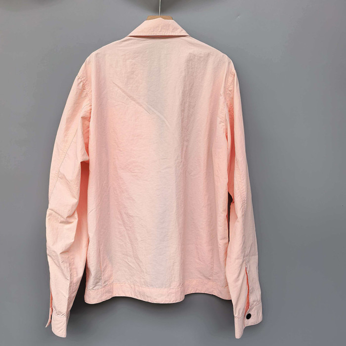 Men Women Lightweight Full Zip Overshirt Long Sleeve Shirt Jacket Tops Casual Outdoor Shirt Unisex