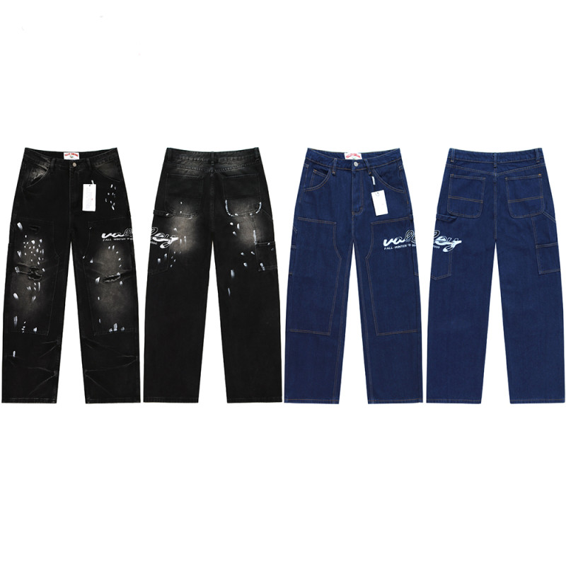 Men Women's Classic Jeans Trousers Suit Pant Bottoms Joggers Clothes Women Denim Stretch Pants Unisex
