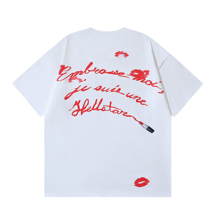 Summer Men Women Cotton T-shirt Short Sleeve T-shirt Pullover Tops Sweatshirt Unisex Tee Casual T-shirt