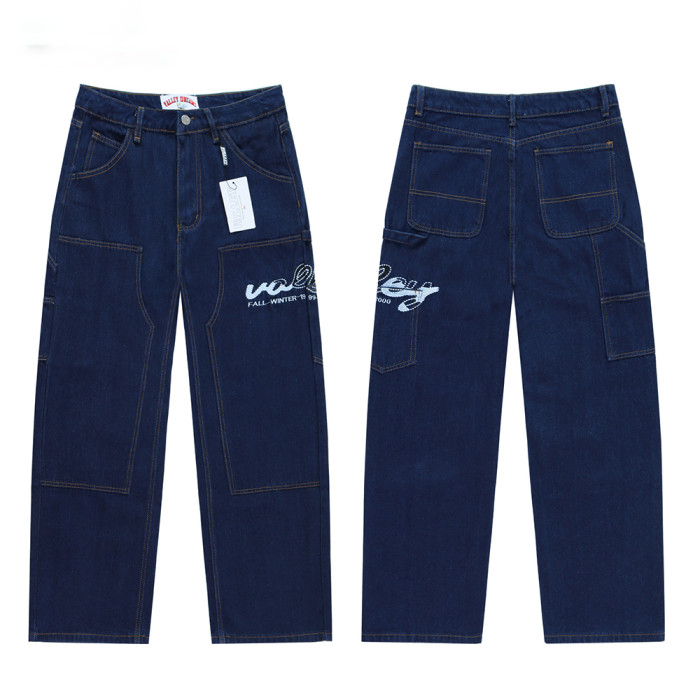 Men Women's Classic Jeans Trousers Suit Pant Bottoms Joggers Clothes Women Denim Stretch Pants Unisex