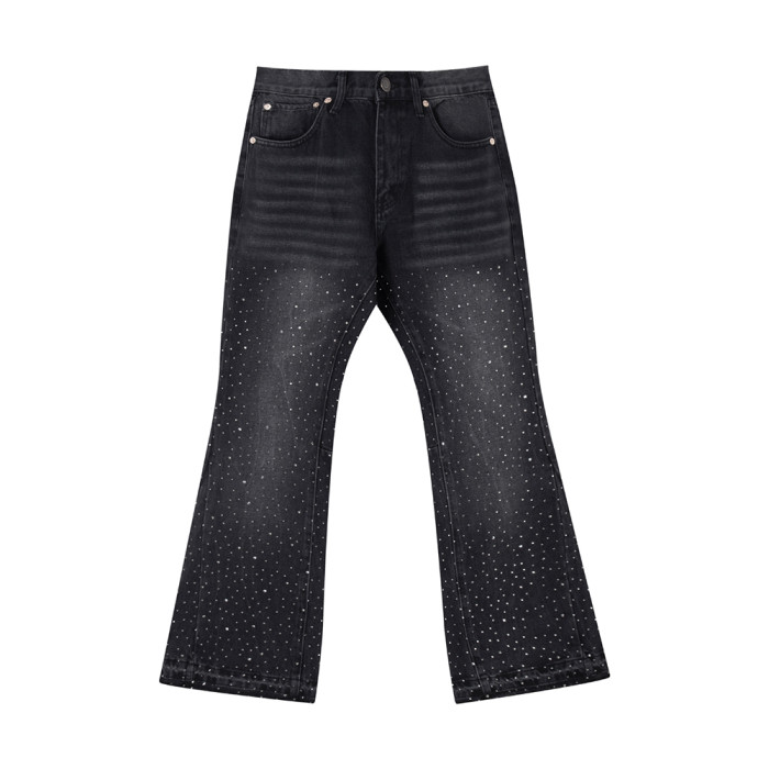 Men Classic Jeans Trousers Suit Pant Bottoms Joggers Clothes Women Denim Stretch Pants