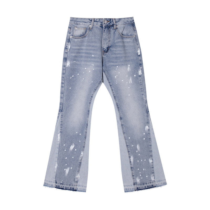 Men Classic Jeans Trousers Suit Pant Bottoms Joggers Clothes Women Denim Stretch Pants