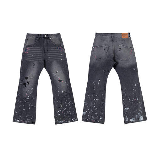 Men Classic Jeans Trousers Suit Pant Bottoms Joggers Clothes Women Denim Stretch Pants