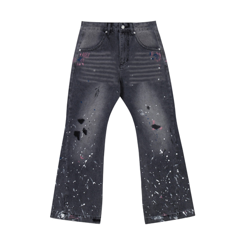 Men Classic Jeans Trousers Suit Pant Bottoms Joggers Clothes Women Denim Stretch Pants