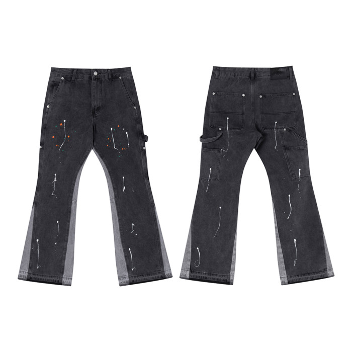 Men Classic Jeans Trousers Suit Pant Bottoms Joggers Clothes Women Denim Stretch Pants