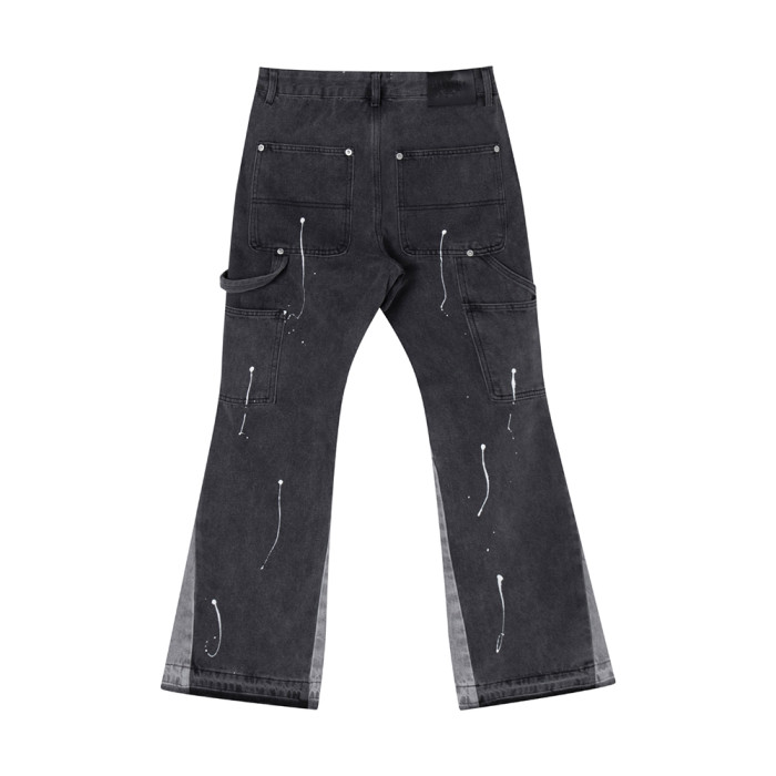 Men Classic Jeans Trousers Suit Pant Bottoms Joggers Clothes Women Denim Stretch Pants