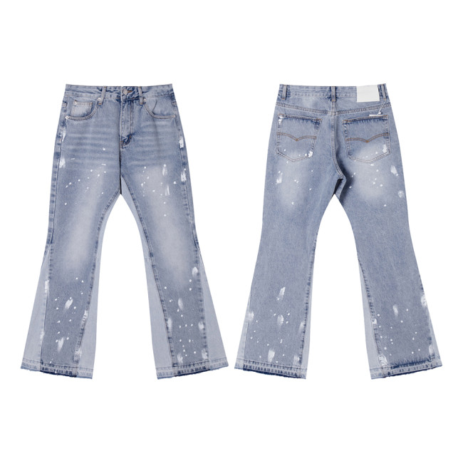 Men Classic Jeans Trousers Suit Pant Bottoms Joggers Clothes Women Denim Stretch Pants