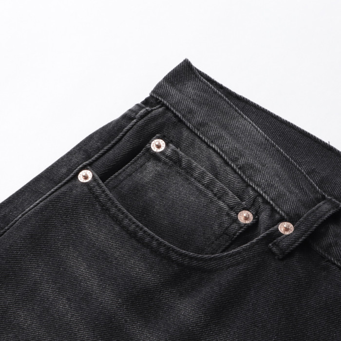 Men Classic Jeans Trousers Suit Pant Bottoms Joggers Clothes Women Denim Stretch Pants