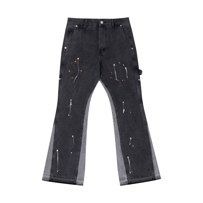 Men Classic Jeans Trousers Suit Pant Bottoms Joggers Clothes Women Denim Stretch Pants