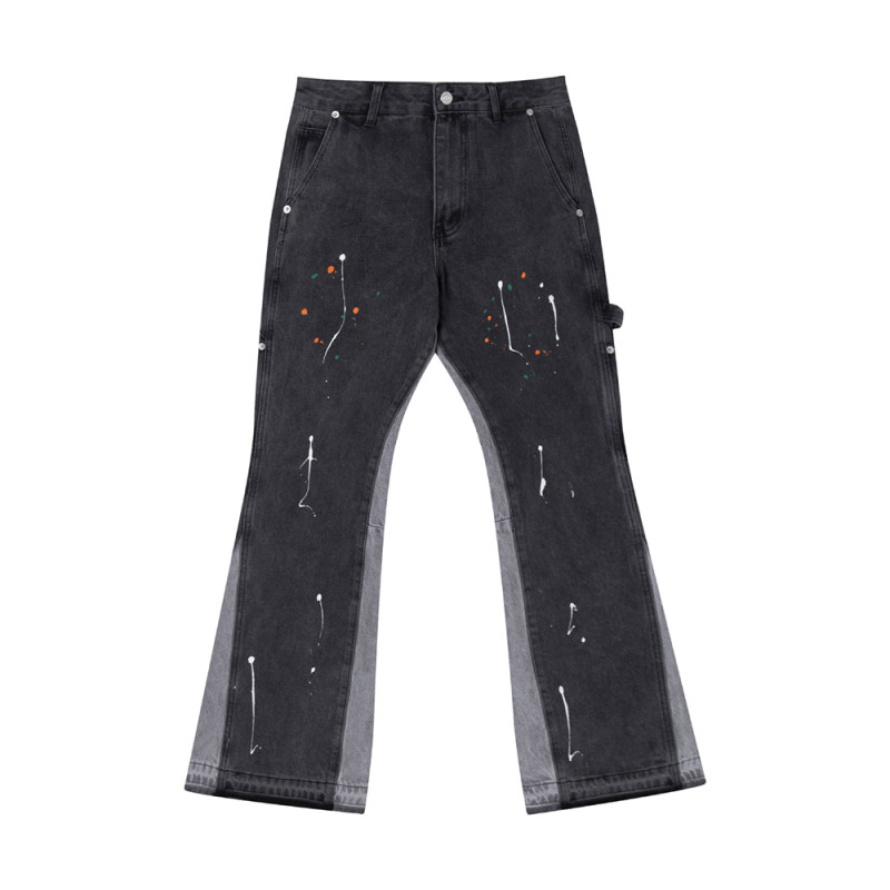 Men Classic Jeans Trousers Suit Pant Bottoms Joggers Clothes Women Denim Stretch Pants