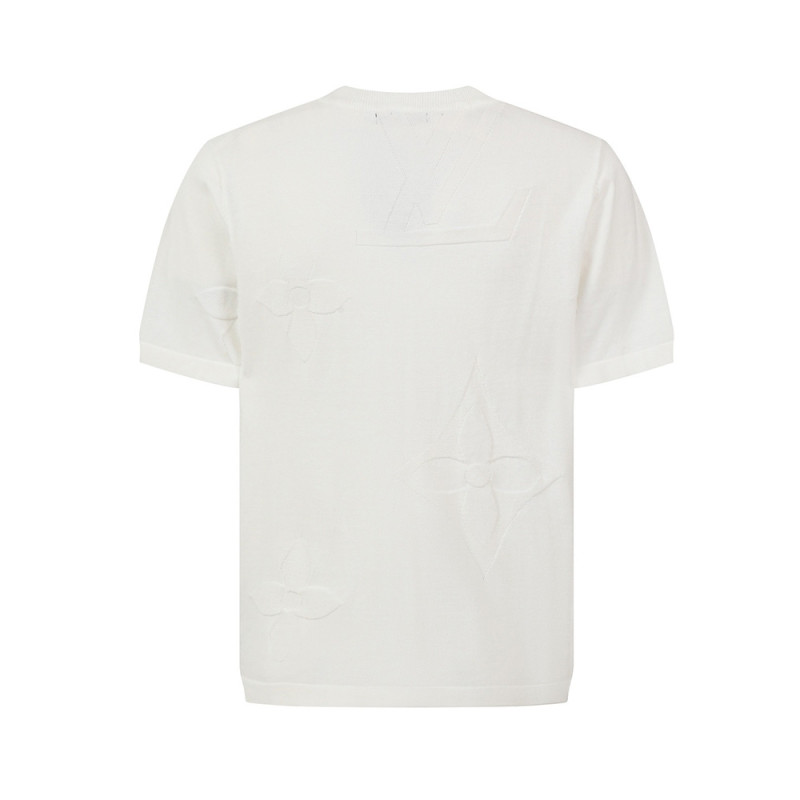 Men Women Knit T-shirt Short Sleeve T-shirt Pullover Tops Sweatshirt Unisex Tee Casual T-shirt