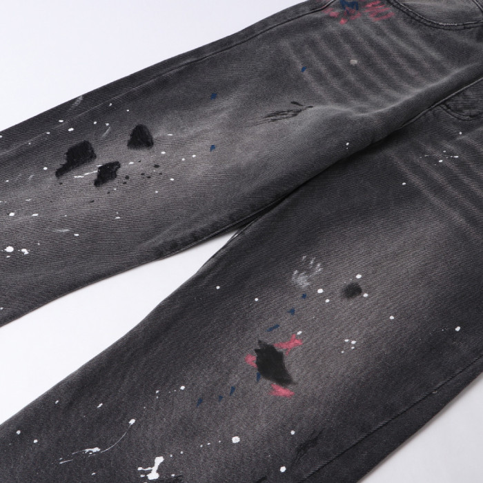 Men Classic Jeans Trousers Suit Pant Bottoms Joggers Clothes Women Denim Stretch Pants