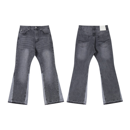 Men Classic Jeans Trousers Suit Pant Bottoms Joggers Clothes Women Denim Stretch Pants