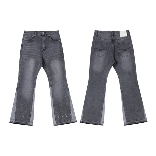Men Classic Jeans Trousers Suit Pant Bottoms Joggers Clothes Women Denim Stretch Pants