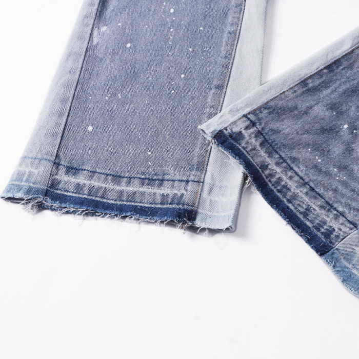 Men Classic Jeans Trousers Suit Pant Bottoms Joggers Clothes Women Denim Stretch Pants