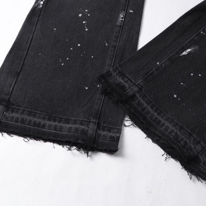 Men Classic Jeans Trousers Suit Pant Bottoms Joggers Clothes Women Denim Stretch Pants