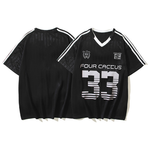 Men Crew neck Football Jersey Short Sleeve T-Shirts Cotton Shirts Tee Tops Shirt Women