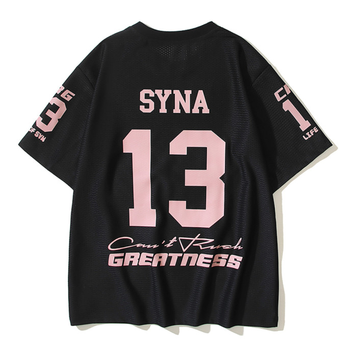 Men Crew neck Football Jersey Short Sleeve T-Shirts Cotton Shirts Tee Tops Shirt Women